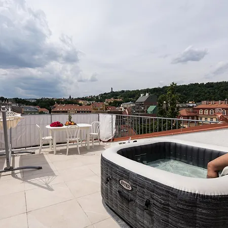 Sky Luxury Penthouse Apartamento Praga